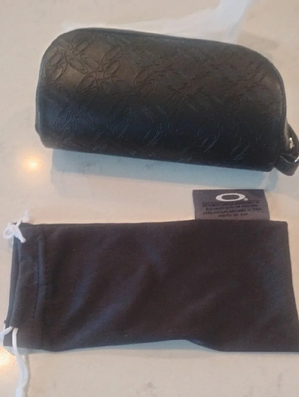 Oakley Clear Frame Sunglasses with Dark Lenses